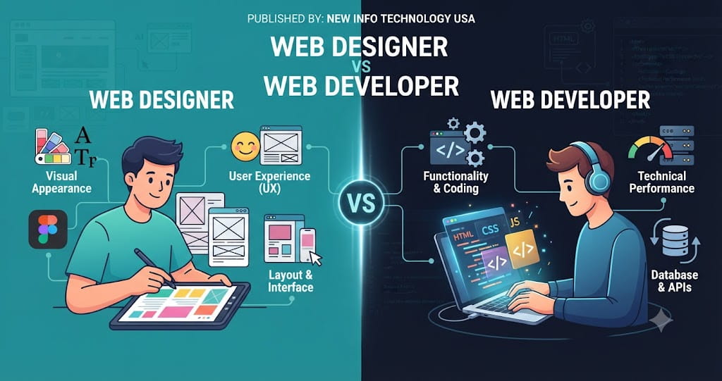 difference between webdeveloper and webdesigner